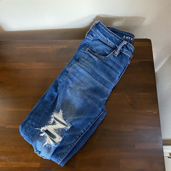 American Eagle Ne(x)t Level Stretch Ripped Skinny Jeans - Picture 5 of 5